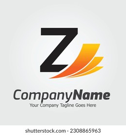 Vorlage für das Vektor-Logo von Letter Z, Logo für farbige Buchstaben Z, Logo für Finanzunternehmen, Empfehlungen für Finanzinstitute Logo-Design-Vorlage Vektorsymbol