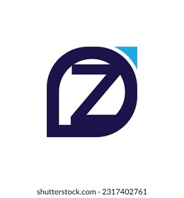 Vorlage für das Vektor-Logo von Letter Z, Logo für farbige Buchstaben Z, Logo für Finanzunternehmen, Empfehlungen für Finanzinstitute Logo-Design-Vorlage Vektorsymbol