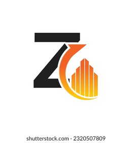 Plantilla para el logotipo del vector de la letra Z, logotipo de la letra colorida Z, logotipo de la empresa financiera, icono de la plantilla de diseño de los asesores del Instituto Financiero