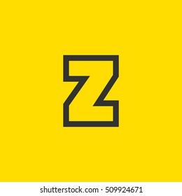 Letter Z vector, logo. Useful as branding symbol, corporate identity, alphabet element, app icon, clip art and illustration.