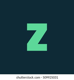 Letter Z vector, logo. Useful as branding symbol, corporate identity, alphabet element, app icon, clip art and illustration.