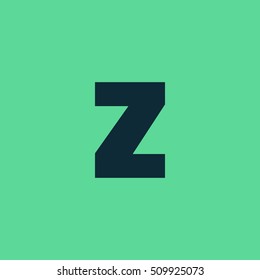 Letter Z vector, logo. Useful as branding symbol, corporate identity, alphabet element, app icon, clip art and illustration.
