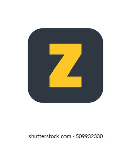 Letter Z vector, logo. Useful as branding symbol, corporate identity, alphabet element, app icon, clip art and illustration.