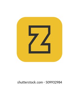 Letter Z vector, logo. Useful as branding symbol, corporate identity, alphabet element, app icon, clip art and illustration.