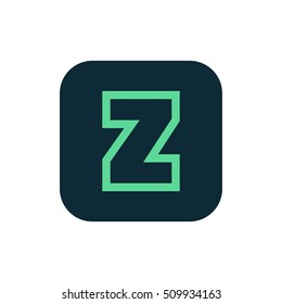 Letter Z vector, logo. Useful as branding symbol, corporate identity, alphabet element, app icon, clip art and illustration.