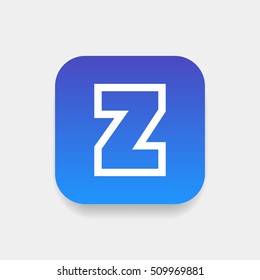 Letter Z vector, logo. Useful as branding symbol, corporate identity, alphabet element, app icon, clip art and illustration.