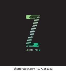 Letter Z, vector logo_icon template