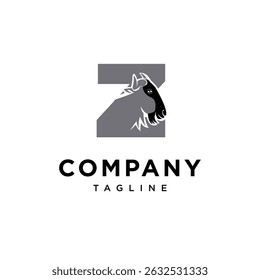 Letter Z Wildebeest Logo Icon Vector