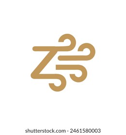 Letter Z Wind logo icon vector template.eps