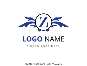 Letter Z Wing Logo Design For Freight and Transportation Symbol.