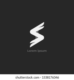 letter z wings logo design template