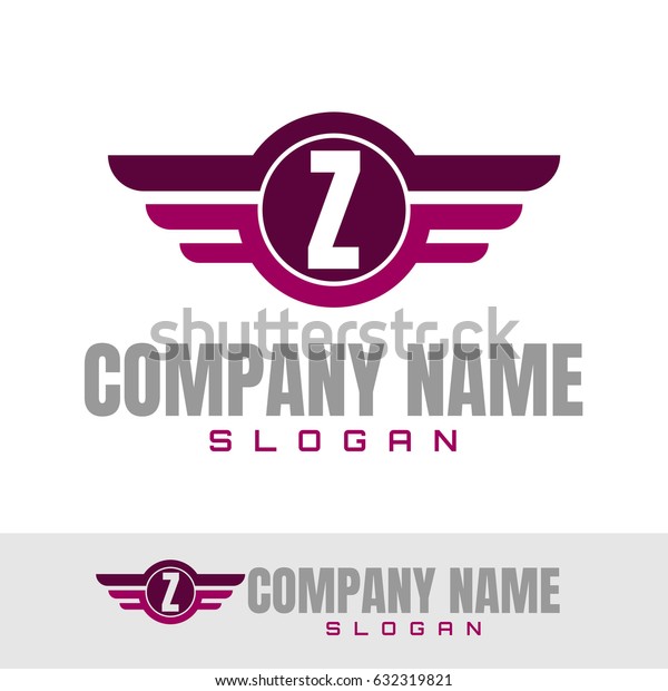 Letter Z Wings Logo Design\
template
