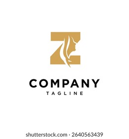 Letter Z Woman Logo Icon Vector