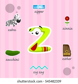 Letter Z with words