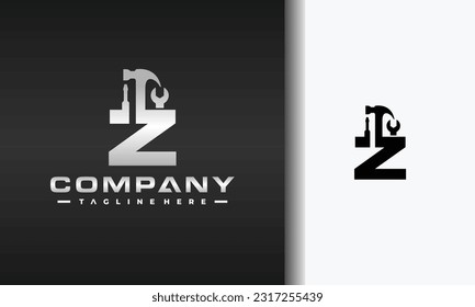 letter Z workshop equipment logo