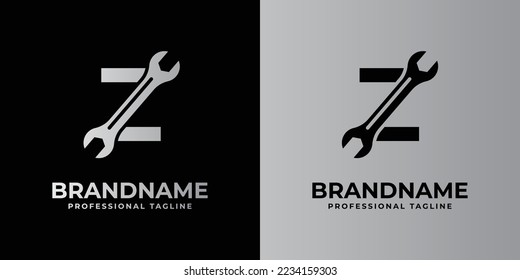 letter Z wrench logo, suitable for any business related to wrench with Z initials.