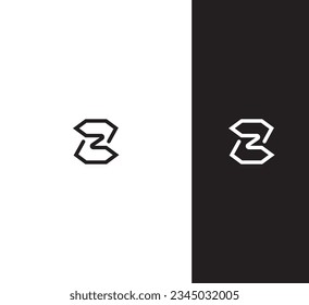 Letter Z, ZZ logo icon design template elements.