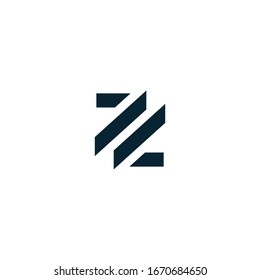 Letter Z or ZZ monogram logo design vector.