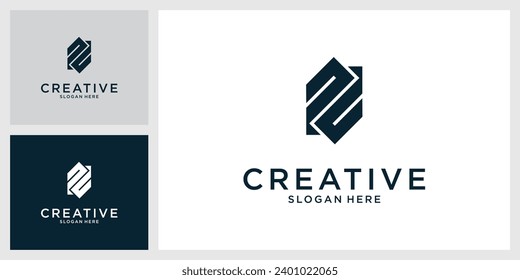 Letter Z or ZZ monogram logo design vector