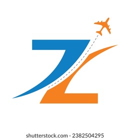 letter Z,7 travelling logo design