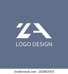Letter za for logo company design