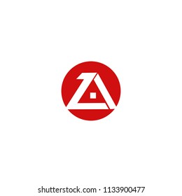 letter za logo template