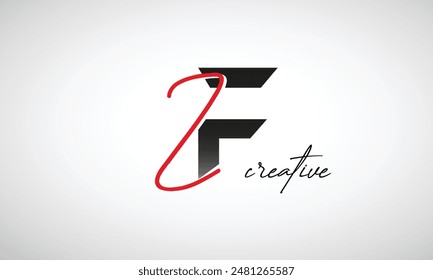 Letter ZF Creative Clean Logo Design