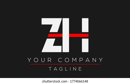 Letter ZH Logo Design, Creative Modern Icon ZH