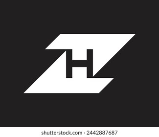 Letter zh logo vector design template.