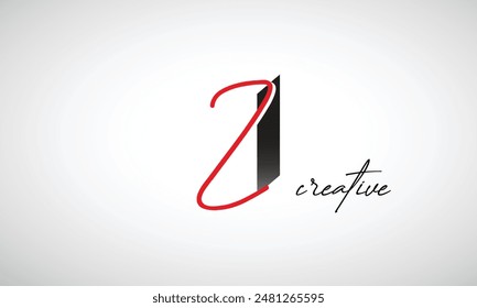 Letter ZI Creative Clean Logo Design