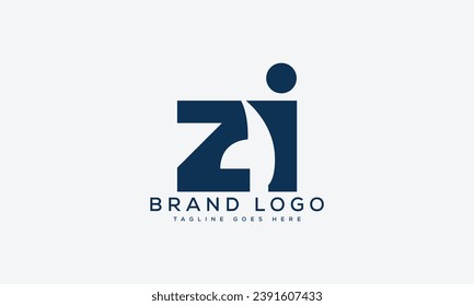 letter ZI logo design vector template design for brand