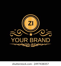 Letter ZI unique logo design for brand awareness