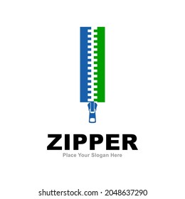 Letter I zipper logo vector design. Suitable for fashion design, initial name, poster, card and industry fashion symbol