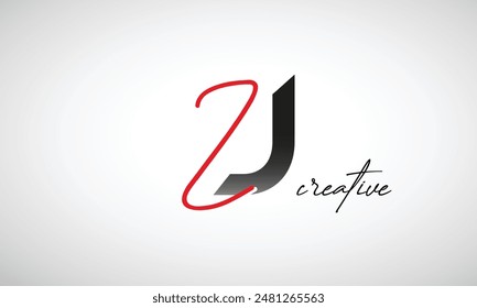 Letter ZJ Creative Clean Logo Design