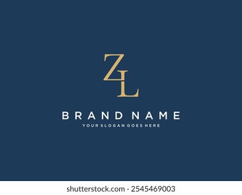 Plantilla de Vector de diseño de logotipo de letra ZL