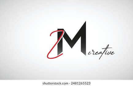 Buchstabe ZM Creative Clean Logo Design