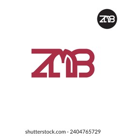 Diseño de logotipo de monograma ZMB