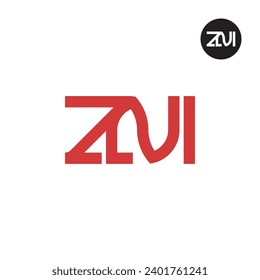 Letter ZNI Monogram Logo Design