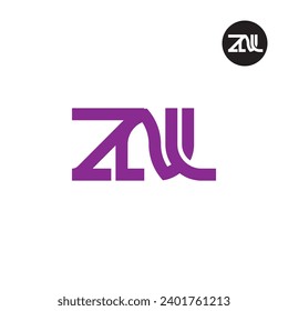 Letter ZNL Monogram Logo Design