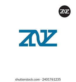 Letter ZNZ Monogram Logo Design