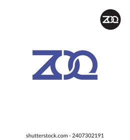 Diseño de logotipo de monograma ZOQ