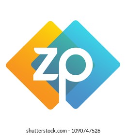 Letter ZP logo with colorful geometric shape, letter combination logo design for creative industry, web, business and company.