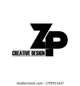 Letter ZP Logo Design Vektor. Monogramm Logo, Vektorgrafik.