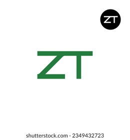 Letter ZT Monogram Logo Design