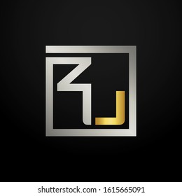 Letter ZU modern logo icon monogram design. Outstanding professional elegant trendy based alphabet. Vector graphic template element in silver and gold color. Can be used for luxury company branding.