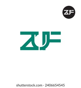 Letter ZUF Monogram Logo Design