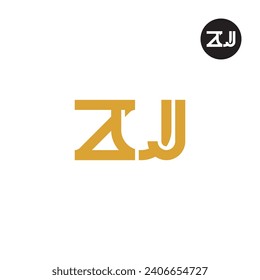 Diseño de logotipo de monograma ZUJ
