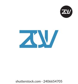 Letter ZUV Monogram Logo Design