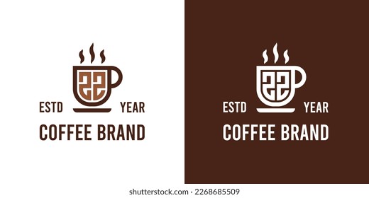 Letter ZZ Coffee Logo, suitable for any business related to Coffee, Tea, or Other with ZZ initials.