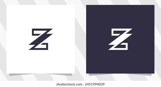 Vector de diseño de logotipo de letra zz